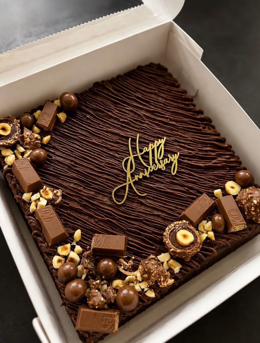 So-Nutty Brownie Cake — Brownie Cakes by Choc & Cherry
