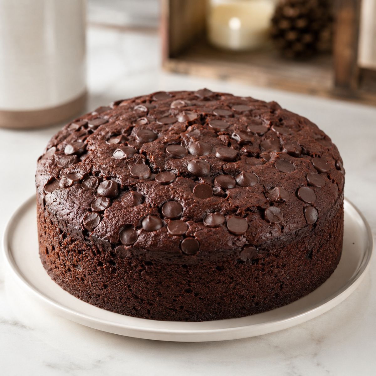 Chocolate Choco Chip Pound Cake from Choc & Cherry