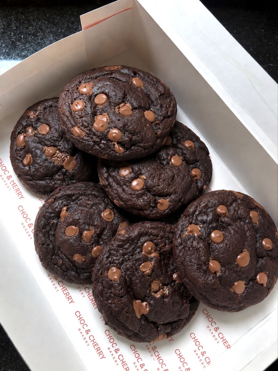 Double Choco Chip Cookies from Choc & Cherry