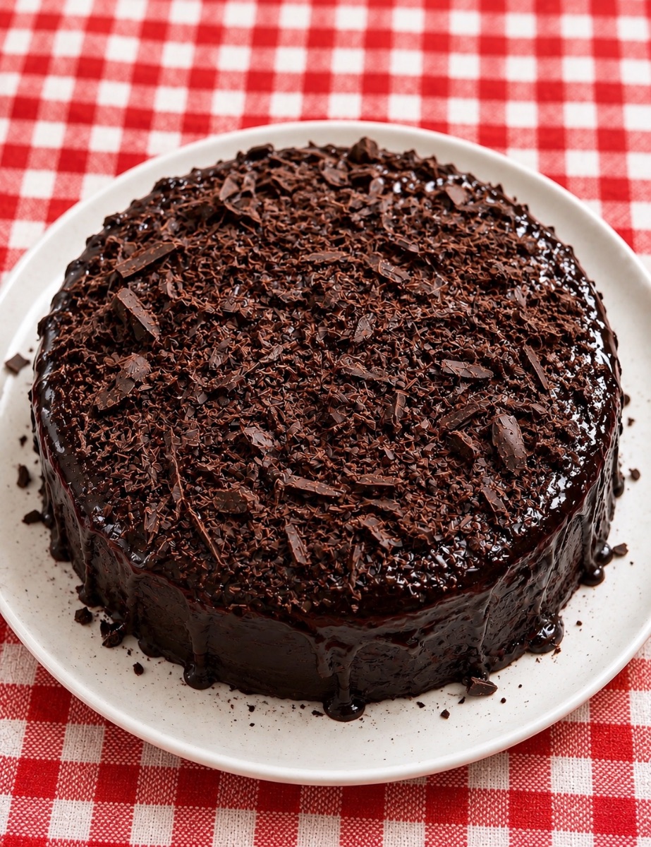 Intense Dark Choco Fudge Cake from Choc & Cherry