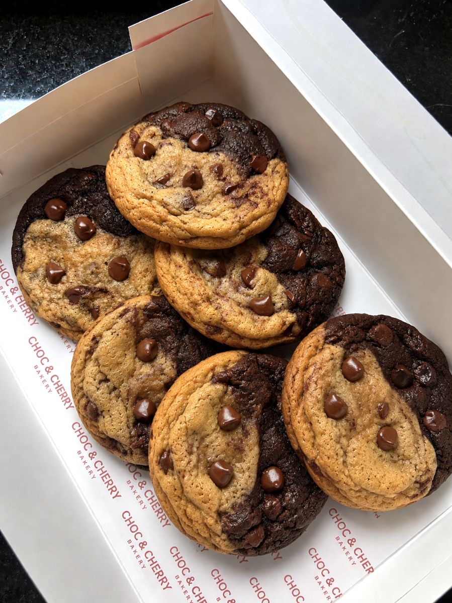 C&C Dark Chocolate Brookies from Choc & Cherry